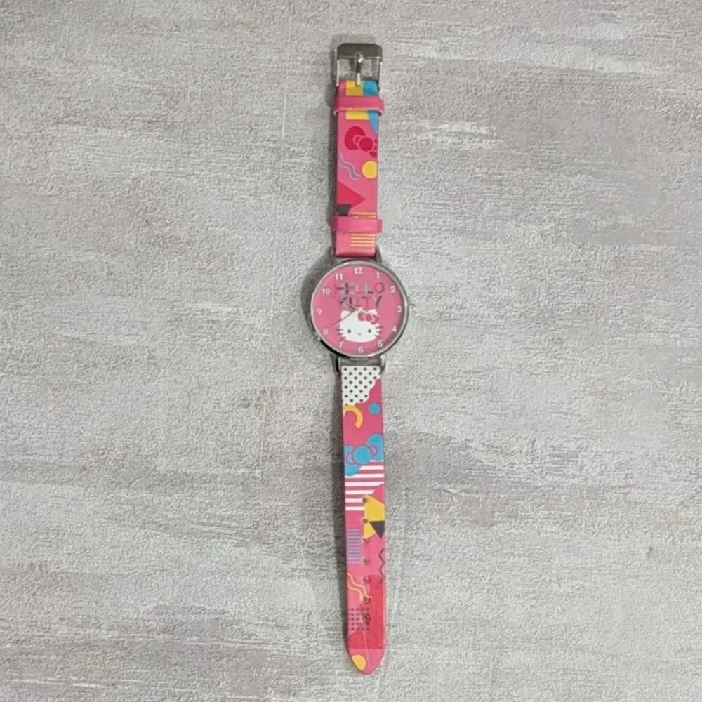 Hello Kitty Watch Y2K Aesthetic - Colorful Abstract Band